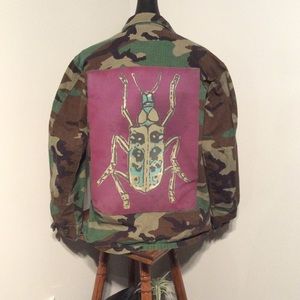 Boho Festival Army Camo Camouflage Hipster Jacket